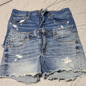 2 pairs of jean shorts